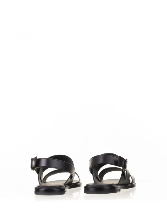 Double band leather sandal