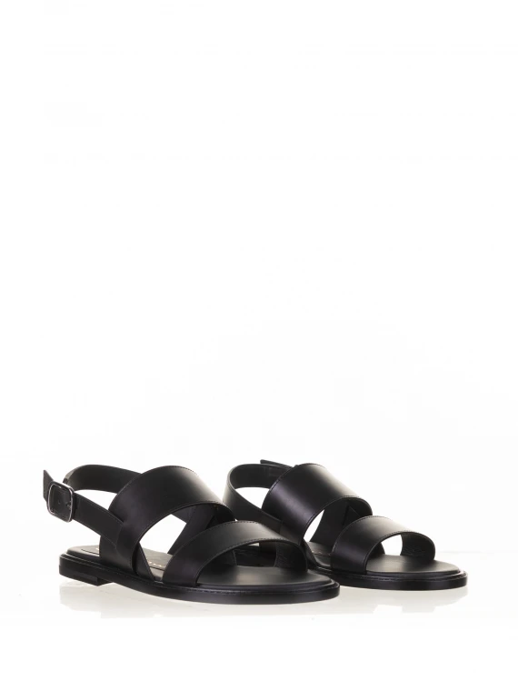 Double band leather sandal