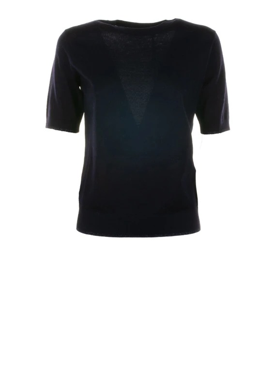 T-shirt blu donna mezza manica