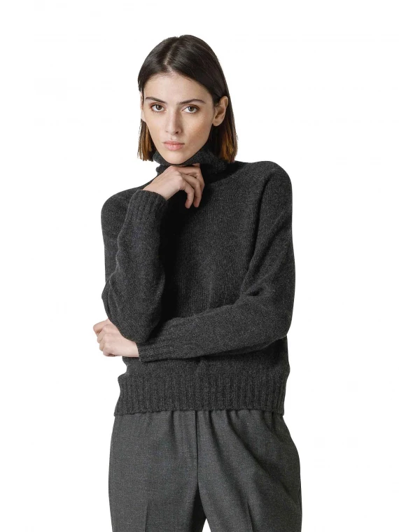 Turtleneck in pure cashmere