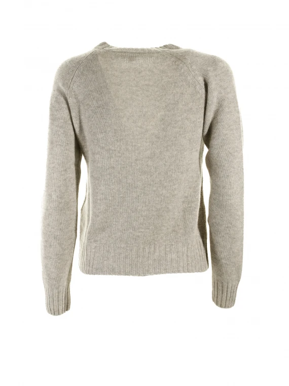 Pure cashmere crew neck sweater