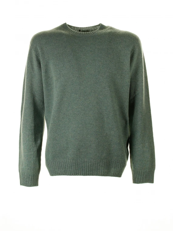 Maglia girocollo verde