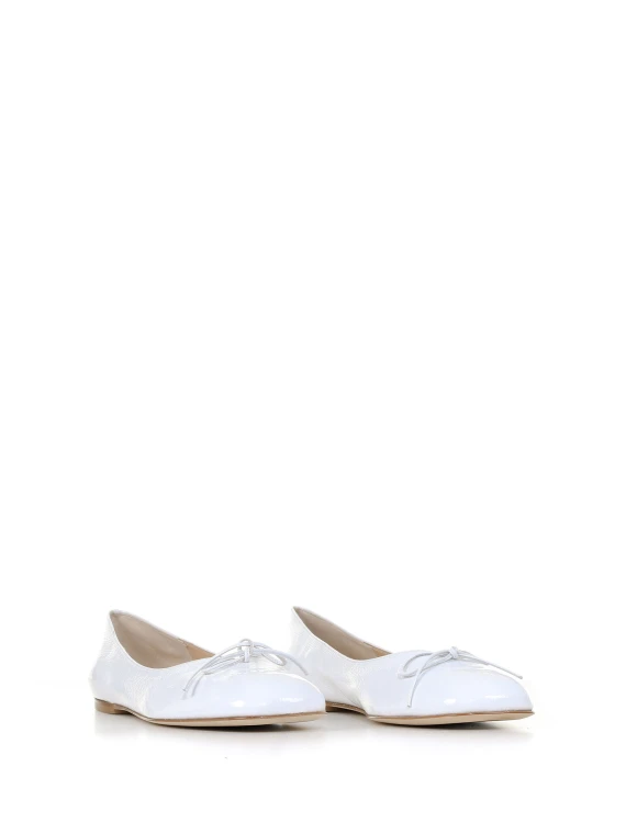Ballerina in naplak con dettaglio fiocco