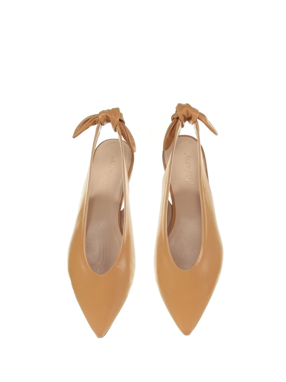 Ballerina flat shoes with bow detail