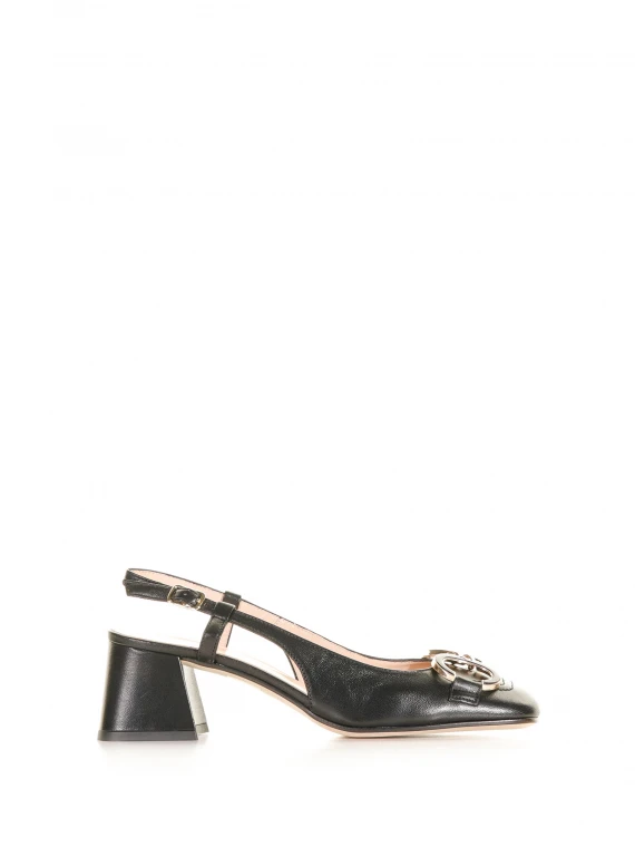 Slingback in nappa