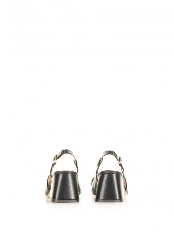 Nappa leather slingbacks