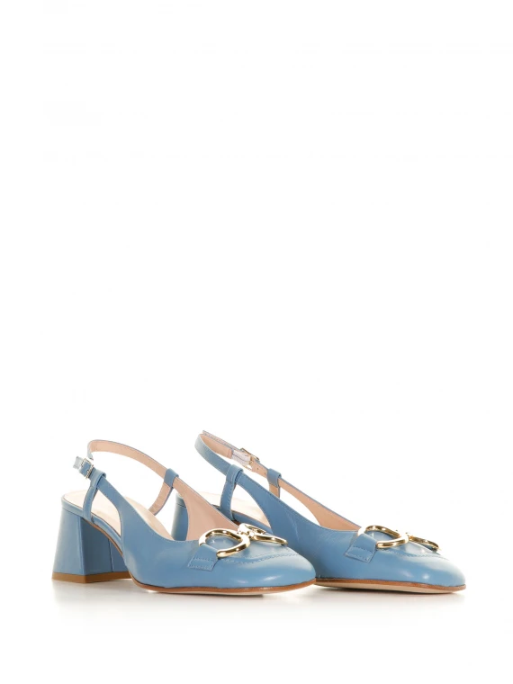 Slingback in nappa