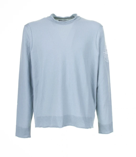 Light blue crew-neck sweater