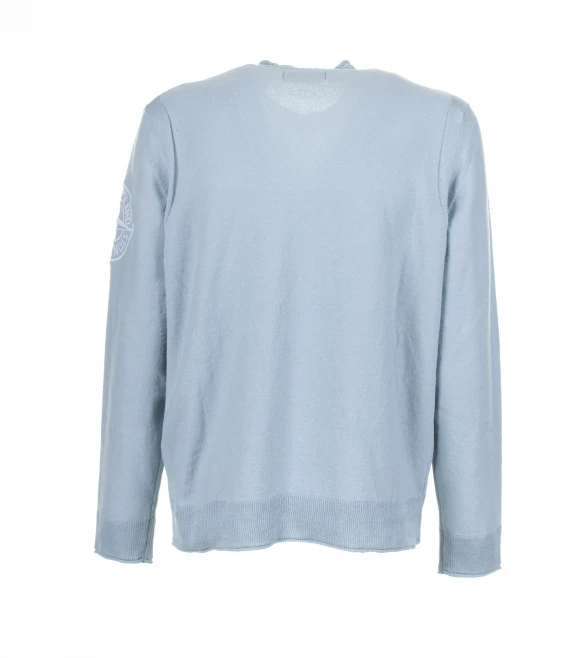 Light blue crew-neck sweater