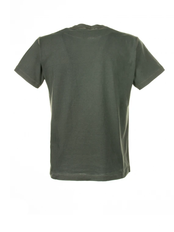 T-shirt verde militare con logo