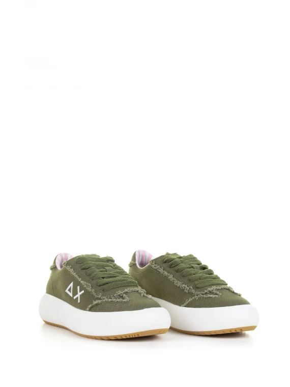 Sneaker Juno militare in canvas