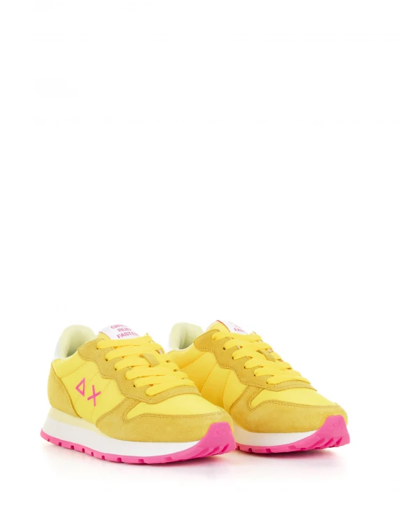 Yellow Ally Solid sneaker in nylon