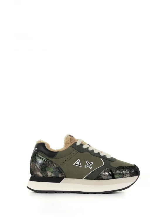 Sneaker Kelly Teddy con dettagli camouflage