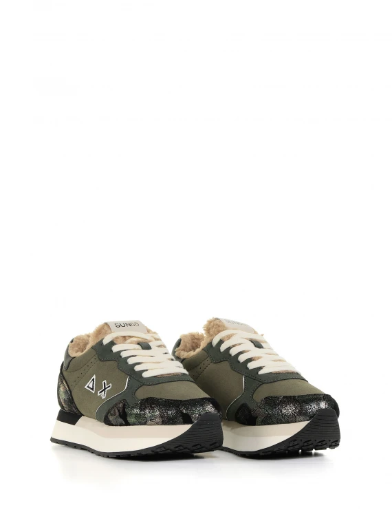 Kelly Teddy sneaker with camouflage details