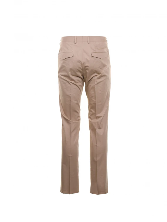 Beige slim fit trousers