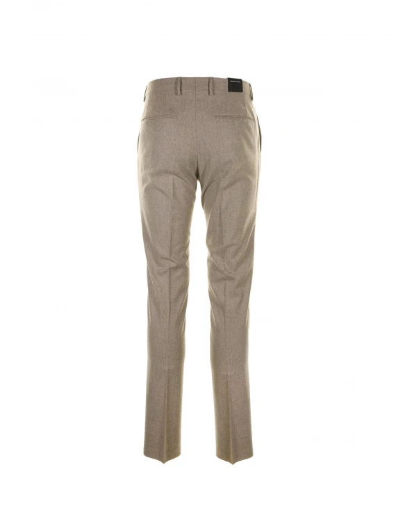 Pantalone slim fit in lana