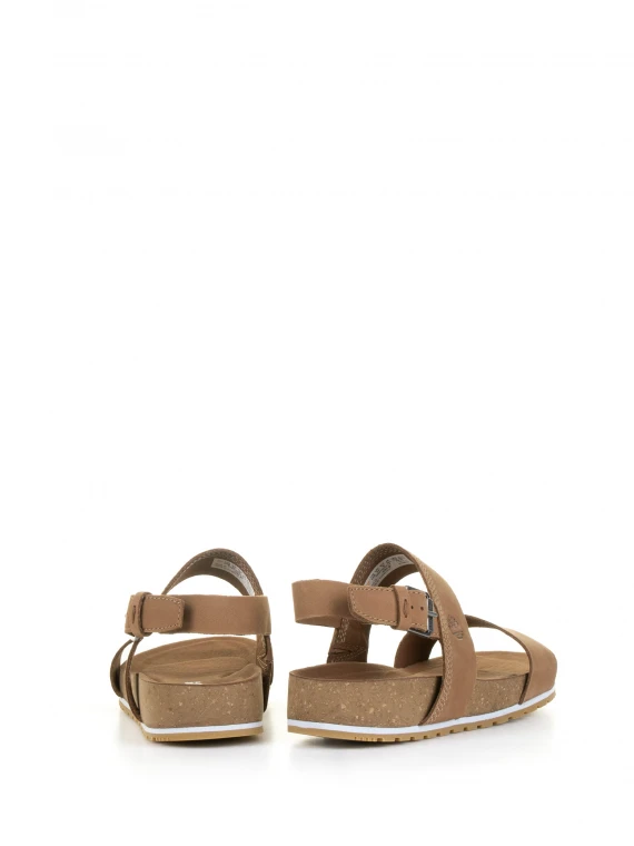 Brown leather sandal