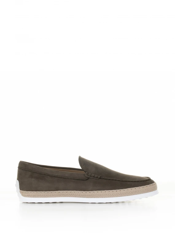 Slip-on moccasin in nubuck