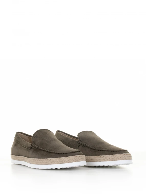 Mocassino slip-on in nabuck