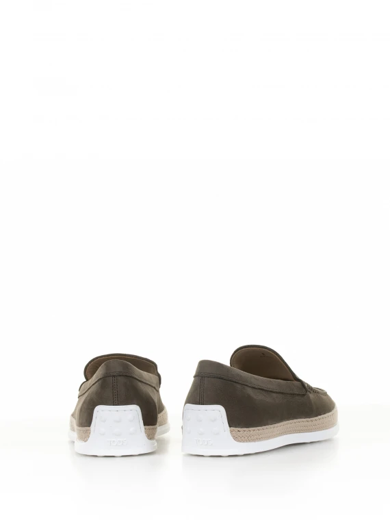 Mocassino slip-on in nabuck