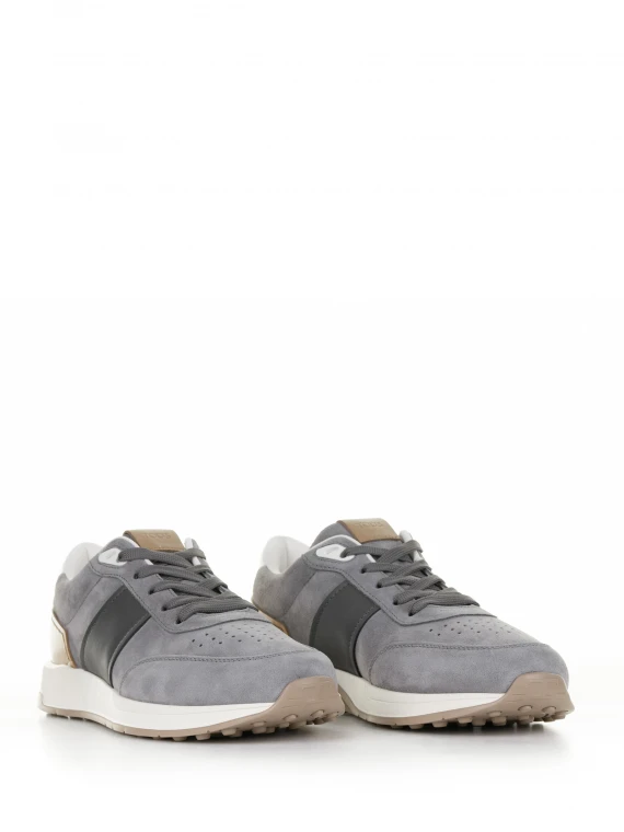 Gray suede sneaker