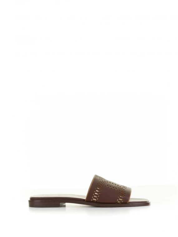 Kate low leather sandal