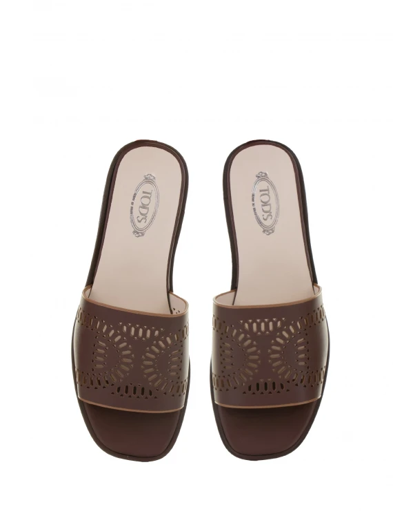 Kate low leather sandal