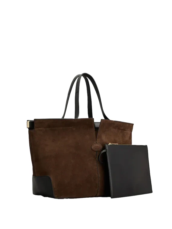 Brown suede bag