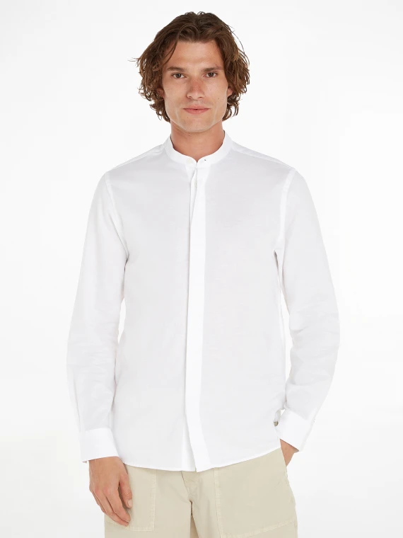 Regular fit shirt in dobby fabric