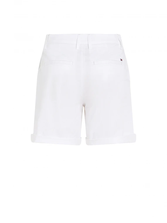 Mom chino shorts white