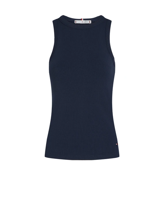 Canotta slim fit a coste