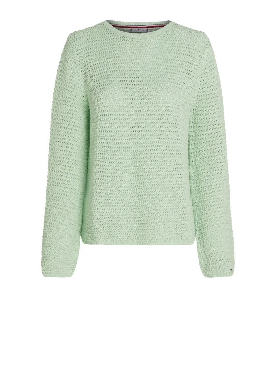 Maglia girocollo crochet