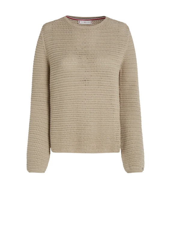 Maglia girocollo crochet