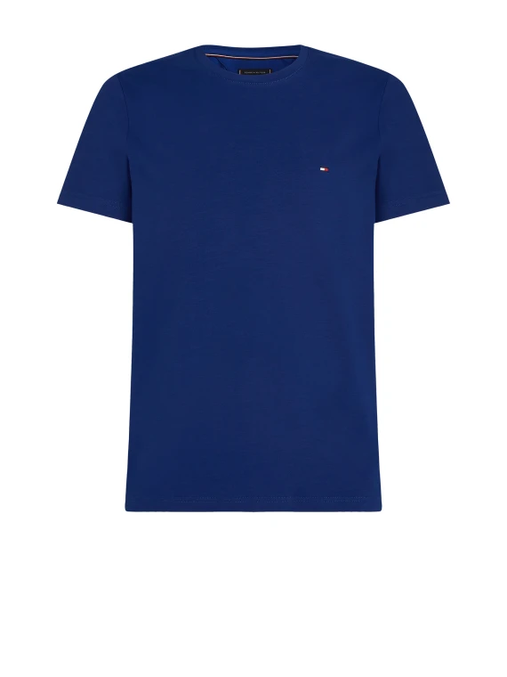T-shirt slim fit con bandierina ricamata