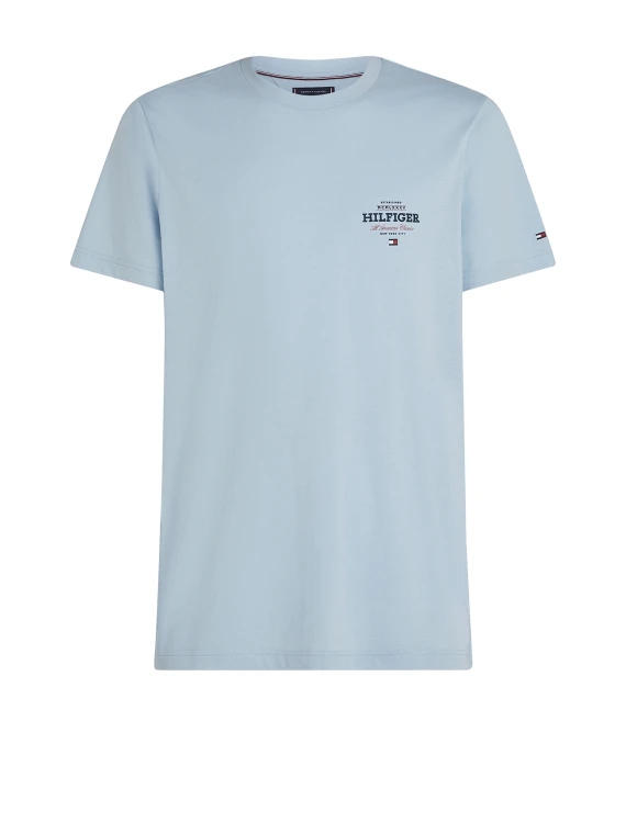 T-shirt con logo e bandierina