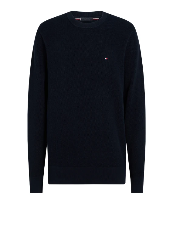 Maglia a maniche lunghe blu scuro con logo