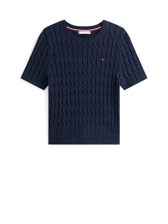 T-Shirt tramata color navy