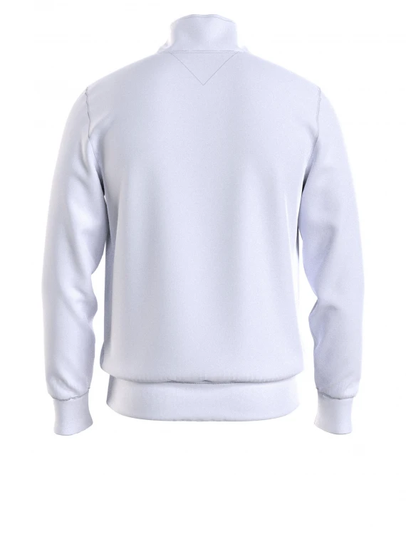 Sweatshirt with zip and collar