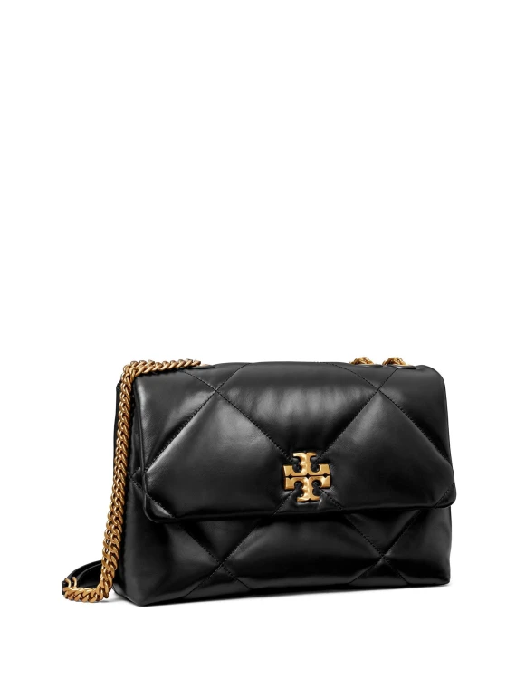 Kira Black Leather Crossbody Bag