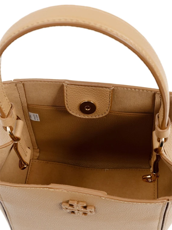 Borsa a secchiello McGraw marrone  in pelle