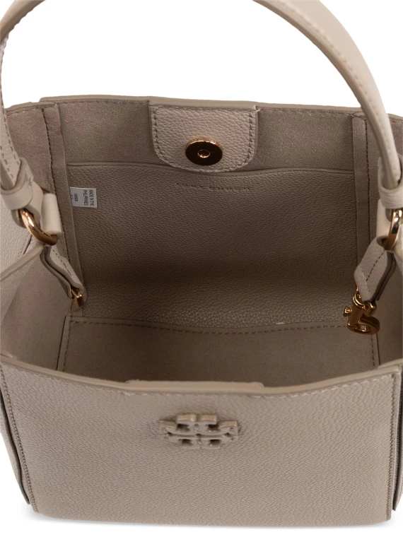 McGraw Bucket Bag Beige Leather