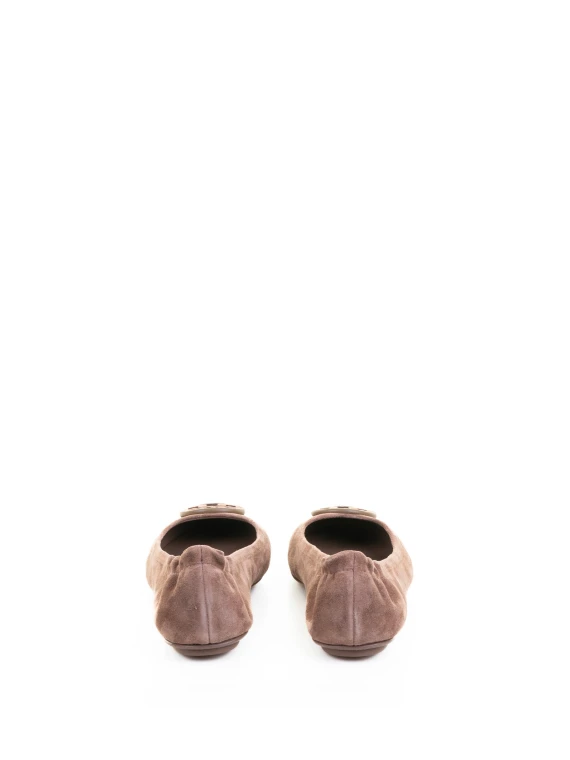 Minnie suede ballerina