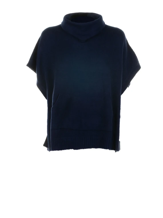 Mantellina in viscosa a collo alto
