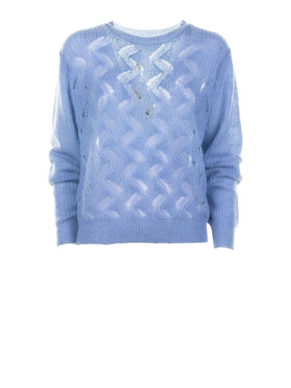 Maglia girocollo in mohair