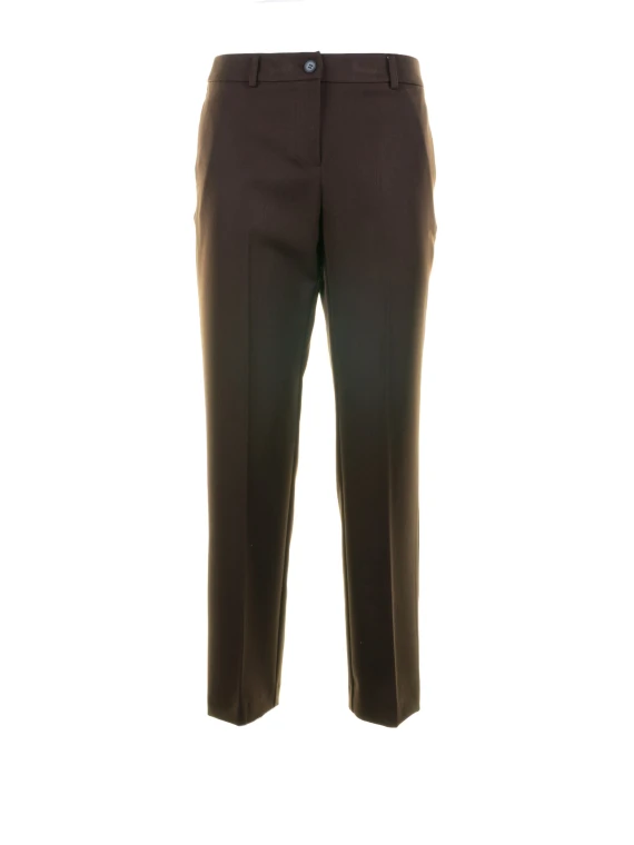 Pantalone cioccolato donna regular fit