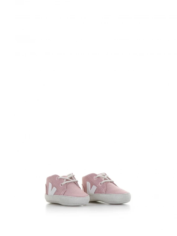 Sneaker in suede rosa