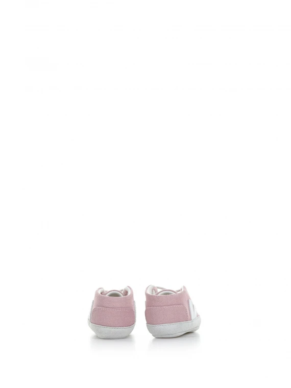 Pink suede sneaker