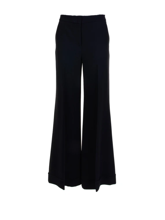 Women's black flared trousers