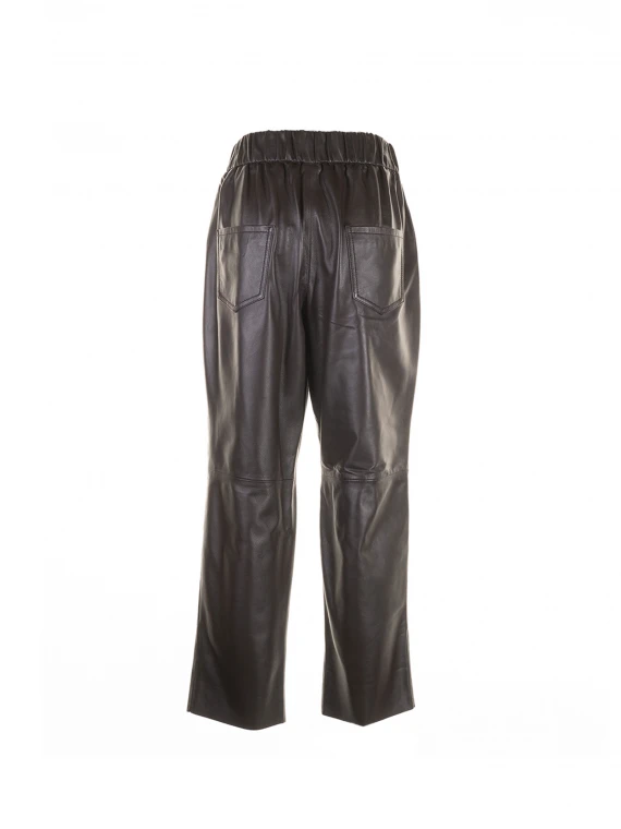 Waisted leather trousers