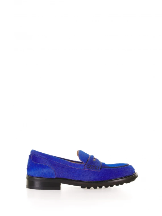 Mocassino Pony blu